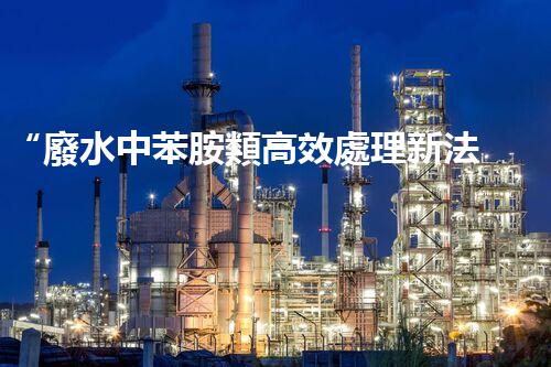 “廢水中苯胺類高效處理新法，環(huán)保先鋒引領(lǐng)綠色以后”